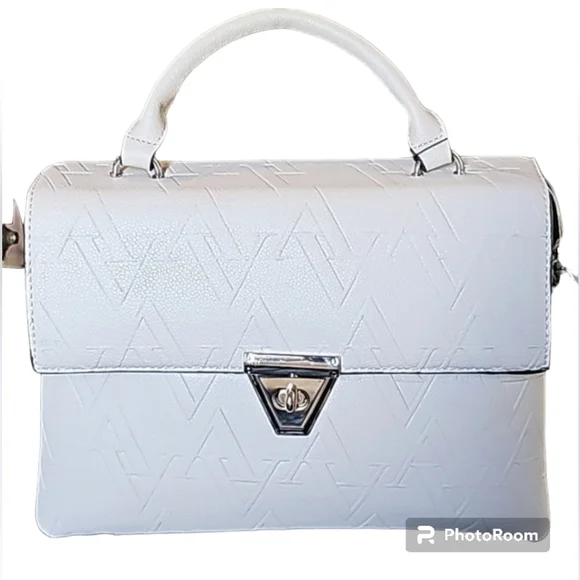 Adrienne Vittadini the AV BORSETTA COLLECTION EMBOSSED TOP HANDLE HANDBAG - Picture 1 of 10